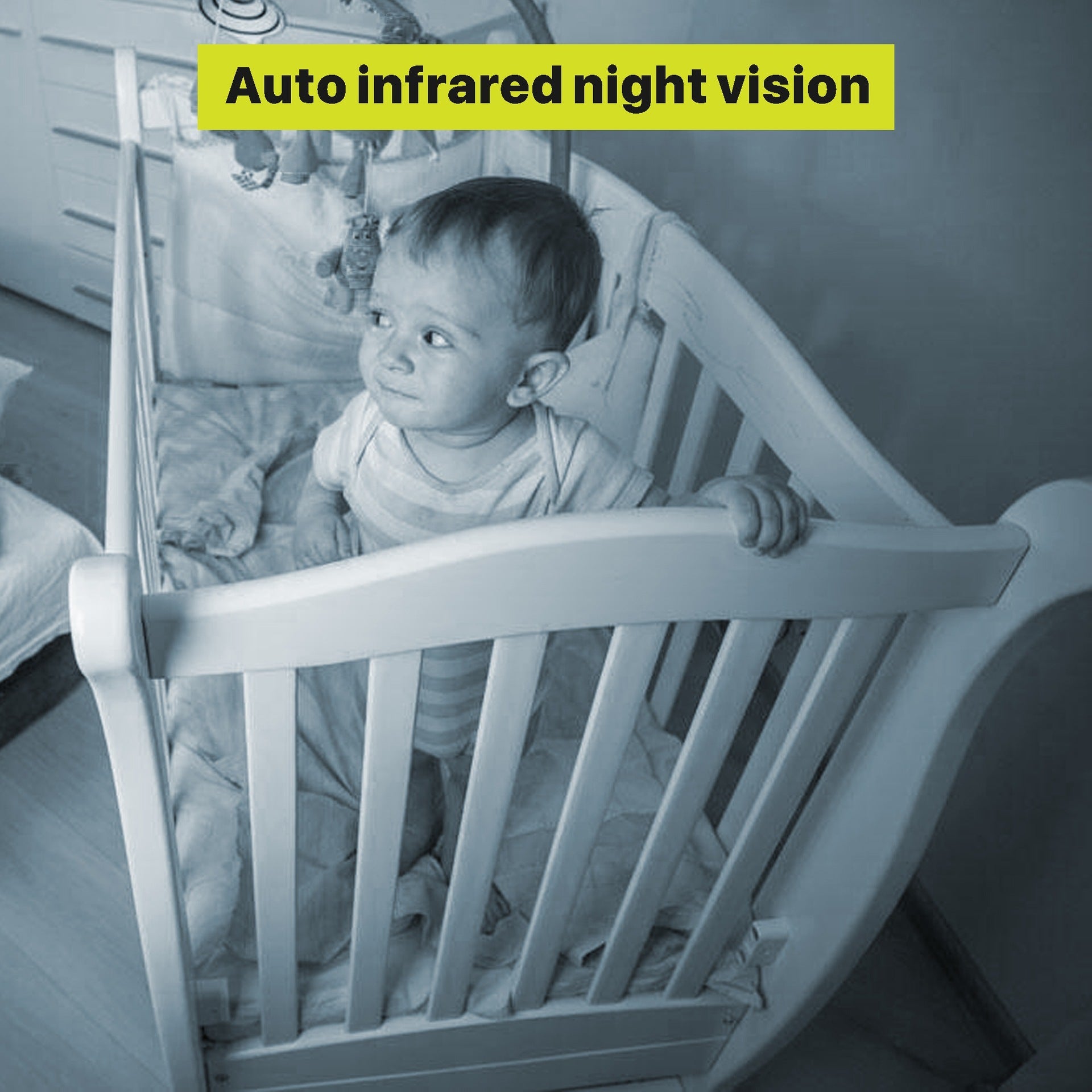 Babyphone Vidéo HD avec Vision Nocturne - Surveillance Bébé Sans Fil