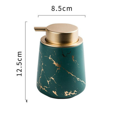 Marbling hand sanitizer bottles