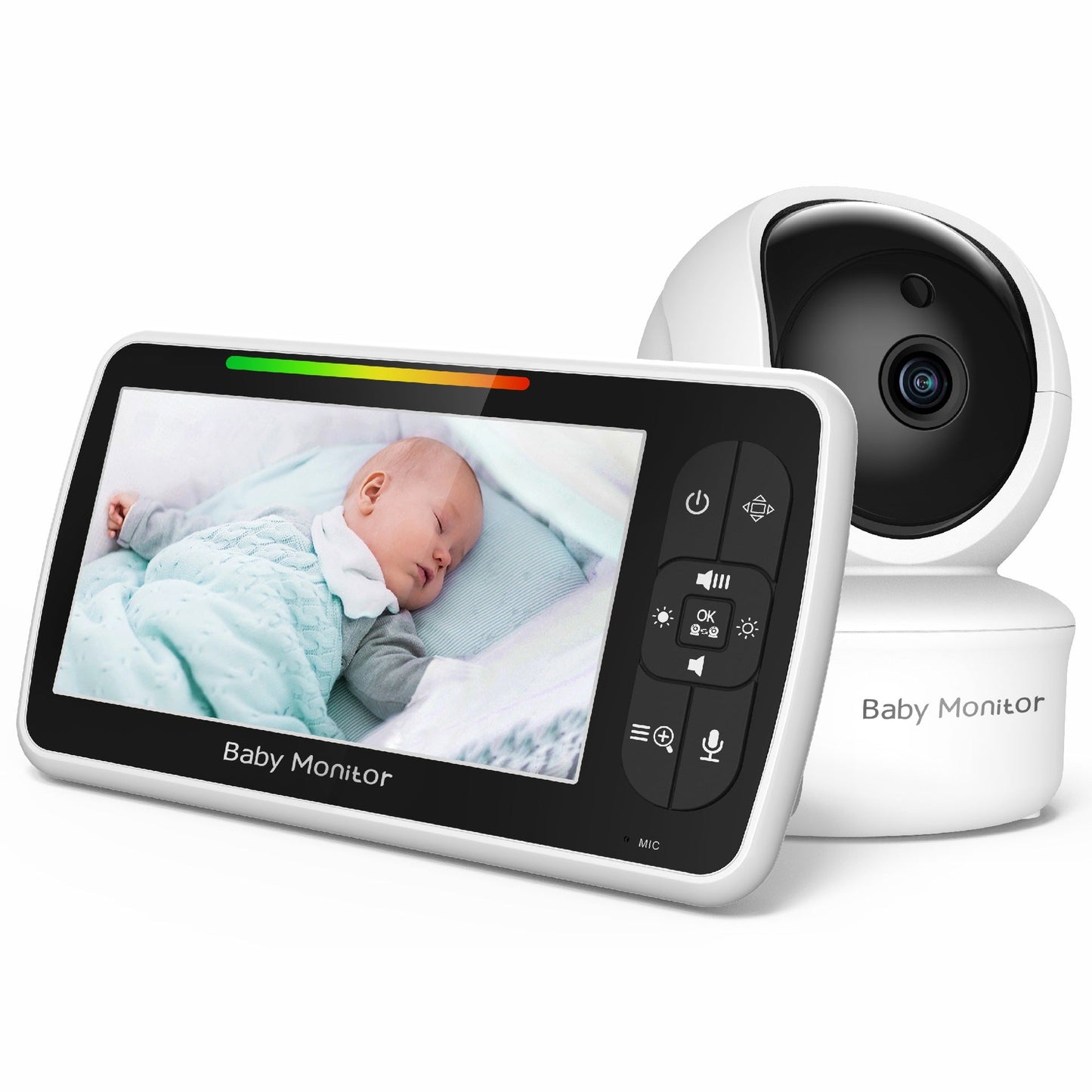 Babyphone Vidéo HD avec Vision Nocturne - Surveillance Bébé Sans Fil