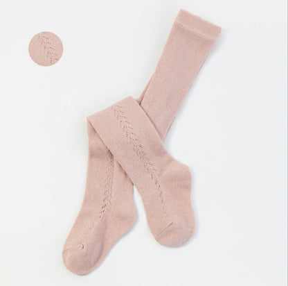 Collants Ajourés Bébé Fille - Bas Fantaisie Coton Doux