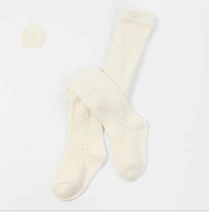 Collants Ajourés Bébé Fille - Bas Fantaisie Coton Doux