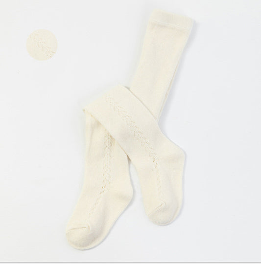 Collants Ajourés Bébé Fille - Bas Fantaisie Coton Doux