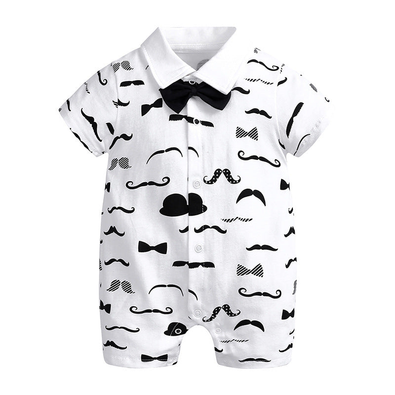 Barboteuse Gentleman Bébé - Combinaison Élégante Style Costume