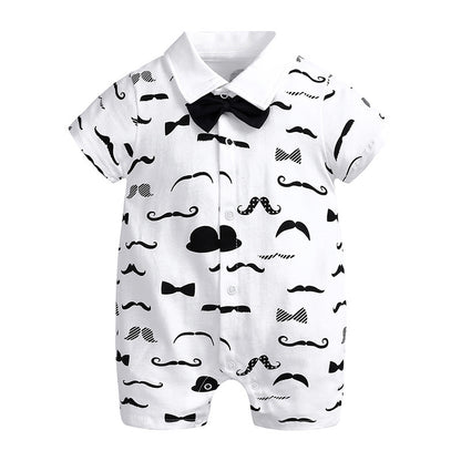 Barboteuse Gentleman Bébé - Combinaison Élégante Style Costume