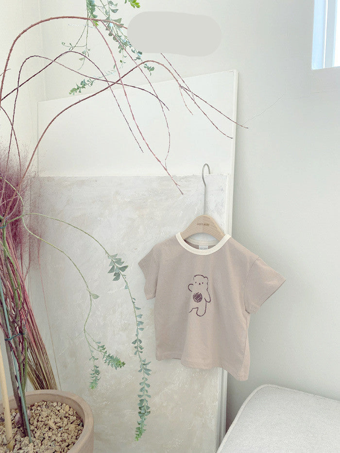 Ensemble Bébé Ours Coton - Pyjama Deux Pièces Cartoon Confort