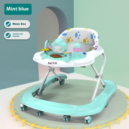 Baby Walker Multi-functional Anti-o-leg Anti-flip Hand Push Can Sit