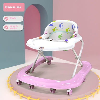 Baby Walker Multi-functional Anti-o-leg Anti-flip Hand Push Can Sit
