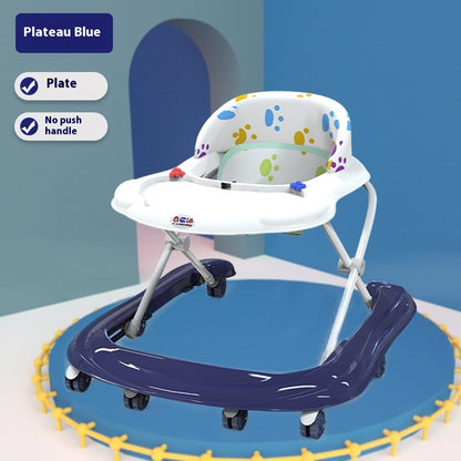Baby Walker Multi-functional Anti-o-leg Anti-flip Hand Push Can Sit