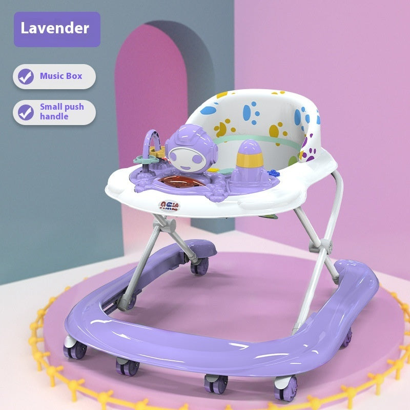 Baby Walker Multi-functional Anti-o-leg Anti-flip Hand Push Can Sit