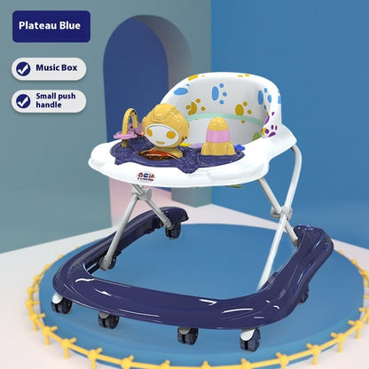 Baby Walker Multi-functional Anti-o-leg Anti-flip Hand Push Can Sit