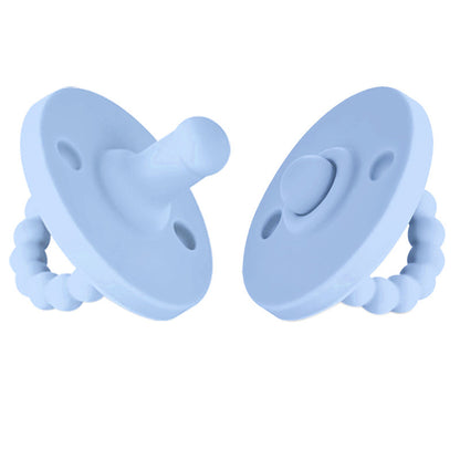 Tétine Bébé Silicone Alimentaire - Sucette Sécurisée Sans BPA