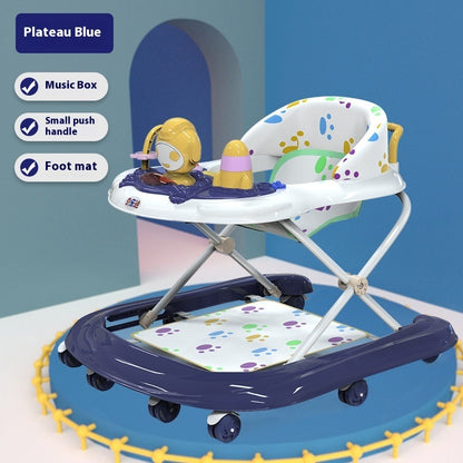 Baby Walker Multi-functional Anti-o-leg Anti-flip Hand Push Can Sit