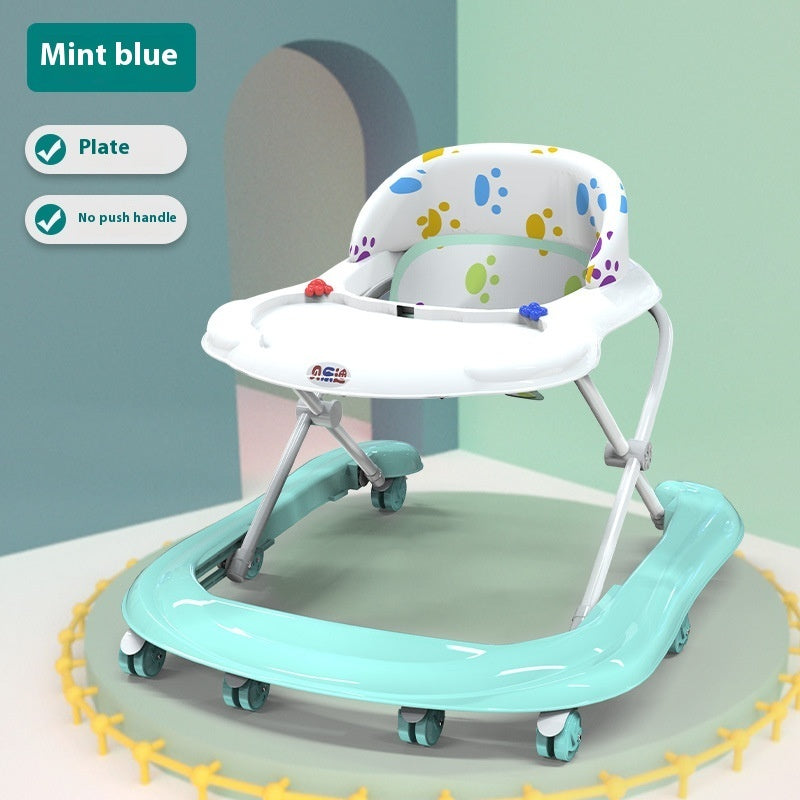Baby Walker Multi-functional Anti-o-leg Anti-flip Hand Push Can Sit