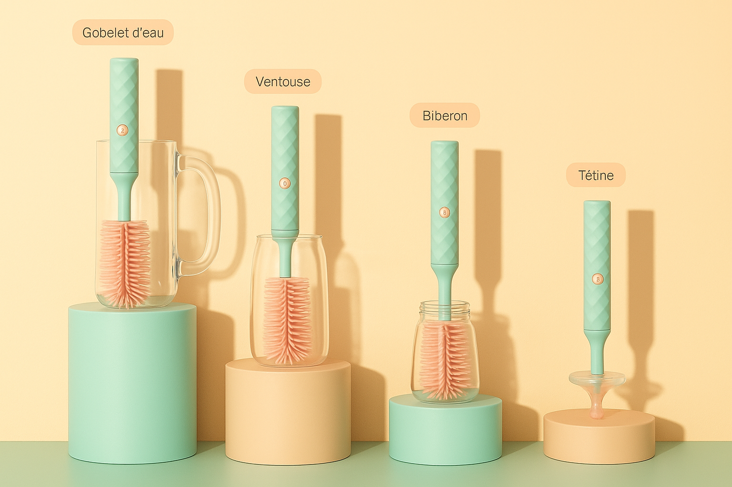 Brosse de Nettoyage pour Biberons - Kit Complet
